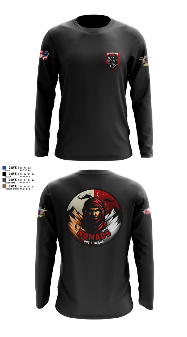 Long Sleeve Performance Shirt, 2-10 AHB Knighthawks, Spirit Store, Teamtime, Team time, sublimation, custom sports apparel, team uniforms, spirit wear, spiritwear, sports uniforms, custom shirts, team store, custom team store, fundraiser sports, apparel fundraiser