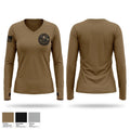 CTF D-2 Women's Long Sleeve V-neck Shirt - 1