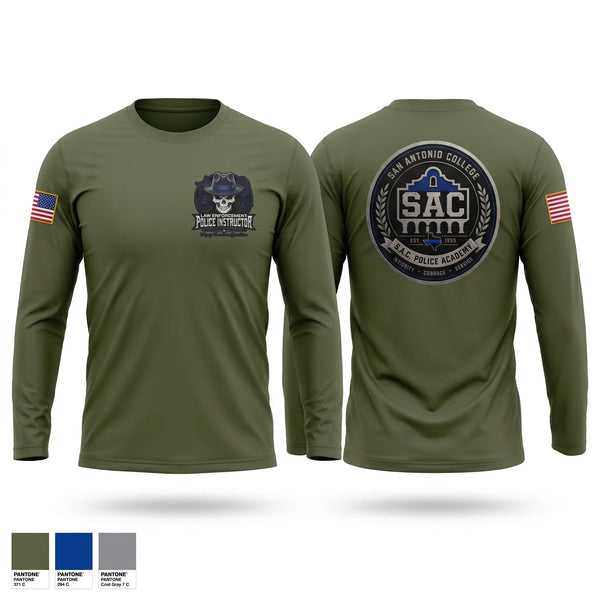 Long Sleeve Performance Shirt, SAC Police Instructor, Police, Teamtime, Team time, sublimation, custom sports apparel, team uniforms, spirit wear, spiritwear, sports uniforms, custom shirts, team store, custom team store, fundraiser sports, apparel fundraiser