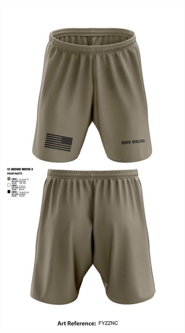 Athletic Shorts With Pockets, Death dealers, , Teamtime, Team time, sublimation, custom sports apparel, team uniforms, spirit wear, spiritwear, sports uniforms, custom shirts, team store, custom team store, fundraiser sports, apparel fundraiser