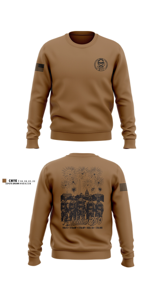 Crew Neck Sweatshirt, 460 Chemical Company, National Guard, Teamtime, Team time, sublimation, custom sports apparel, team uniforms, spirit wear, spiritwear, sports uniforms, custom shirts, team store, custom team store, fundraiser sports, apparel fundraiser