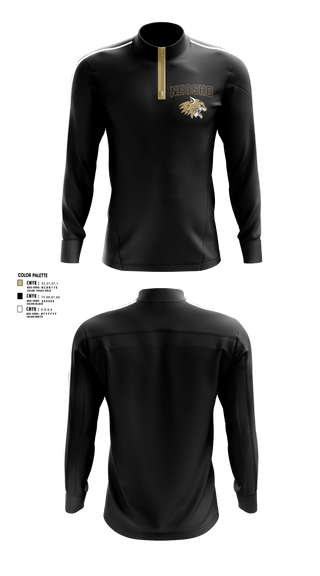 Quarter Zip Jacket, Neosho Wildcats, , Teamtime, Team time, sublimation, custom sports apparel, team uniforms, spirit wear, spiritwear, sports uniforms, custom shirts, team store, custom team store, fundraiser sports, apparel fundraiser