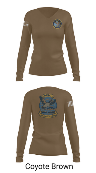 Womens Long Sleeve Vneck Shirt, MSCLANT, Navy, Teamtime, Team time, sublimation, custom sports apparel, team uniforms, spirit wear, spiritwear, sports uniforms, custom shirts, team store, custom team store, fundraiser sports, apparel fundraiser