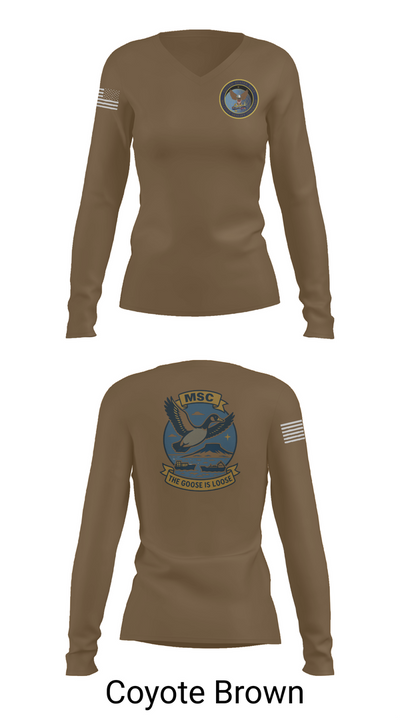 MSCLANT 20118789 Women's Long Sleeve V-neck Shirt - 16