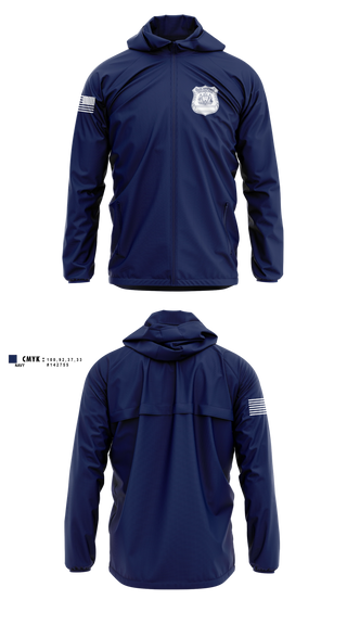 Windbreaker, Philadelphia police, Police, Teamtime, Team time, sublimation, custom sports apparel, team uniforms, spirit wear, spiritwear, sports uniforms, custom shirts, team store, custom team store, fundraiser sports, apparel fundraiser