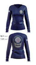 Young Harris College Police Department 23212207 Women's Long Sleeve V-neck Shirt - 1