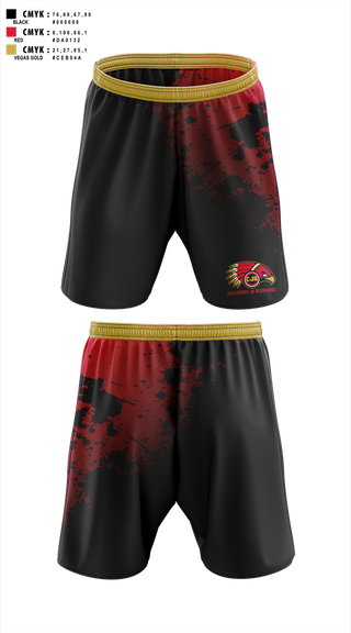 Athletic Shorts With Pockets, Calaveras Jr RedHawks, , Teamtime, Team time, sublimation, custom sports apparel, team uniforms, spirit wear, spiritwear, sports uniforms, custom shirts, team store, custom team store, fundraiser sports, apparel fundraiser