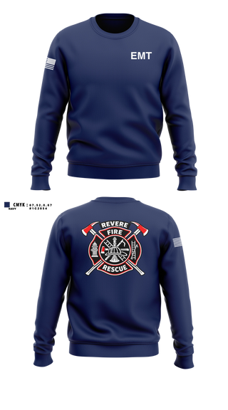 Crew Neck Sweatshirt, Revere Fire Department, Fire Department, Teamtime, Team time, sublimation, custom sports apparel, team uniforms, spirit wear, spiritwear, sports uniforms, custom shirts, team store, custom team store, fundraiser sports, apparel fundraiser
