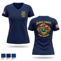 Glades County Fire Rescue Women's Short Sleeve V-neck Shirt - 1