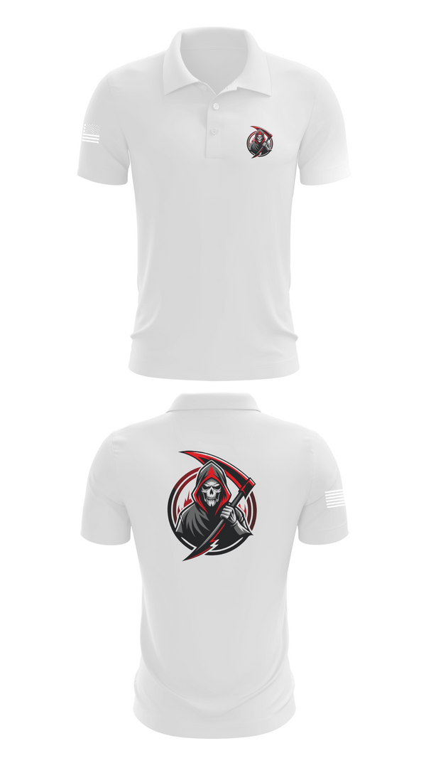Short Sleeve Performance Polo, Reaper Platoon, Army, Teamtime, Team time, sublimation, custom sports apparel, team uniforms, spirit wear, spiritwear, sports uniforms, custom shirts, team store, custom team store, fundraiser sports, apparel fundraiser