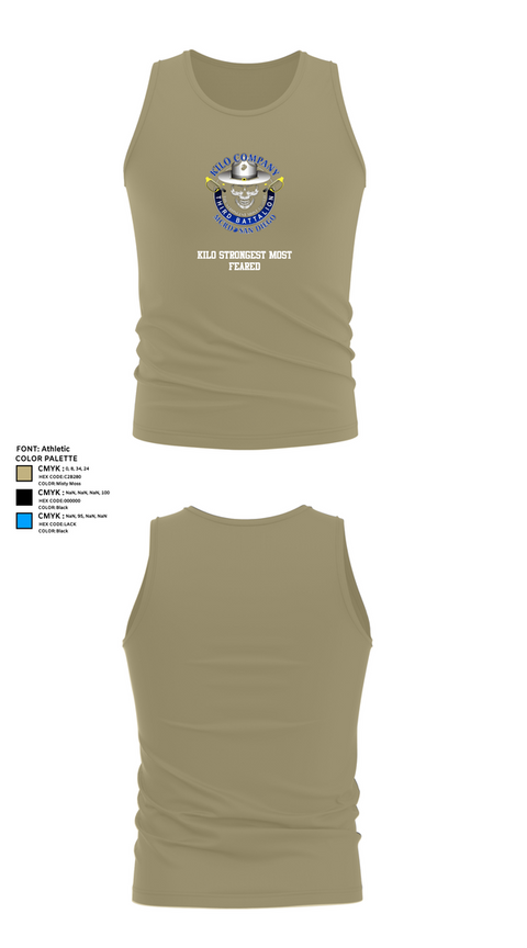 Tank Top, Kilo Strongest Most Feared, , Teamtime, Team time, sublimation, custom sports apparel, team uniforms, spirit wear, spiritwear, sports uniforms, custom shirts, team store, custom team store, fundraiser sports, apparel fundraiser