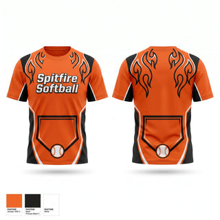 Short Sleeve Performance Shirt, Spitfire Softball, Softball, Teamtime, Team time, sublimation, custom sports apparel, team uniforms, spirit wear, spiritwear, sports uniforms, custom shirts, team store, custom team store, fundraiser sports, apparel fundraiser