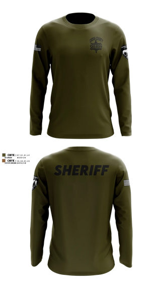 Long Sleeve Performance Shirt, Cassia County Sheriff’s Office, Police, Teamtime, Team time, sublimation, custom sports apparel, team uniforms, spirit wear, spiritwear, sports uniforms, custom shirts, team store, custom team store, fundraiser sports, apparel fundraiser