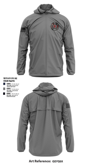 Windbreaker, East Side Fire Department (Belleville), Fire Department, Teamtime, Team time, sublimation, custom sports apparel, team uniforms, spirit wear, spiritwear, sports uniforms, custom shirts, team store, custom team store, fundraiser sports, apparel fundraiser