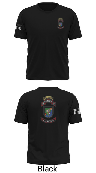 Old School Cotton Feel Shirt, 3rd/75th Ranger Regiment, , Teamtime, Team time, sublimation, custom sports apparel, team uniforms, spirit wear, spiritwear, sports uniforms, custom shirts, team store, custom team store, fundraiser sports, apparel fundraiser