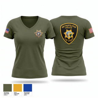 Womens Short Sleeve Vneck Shirt, SU14, Police, Teamtime, Team time, sublimation, custom sports apparel, team uniforms, spirit wear, spiritwear, sports uniforms, custom shirts, team store, custom team store, fundraiser sports, apparel fundraiser
