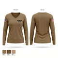 49 Security Forces Women's Long Sleeve V-neck Shirt - 1