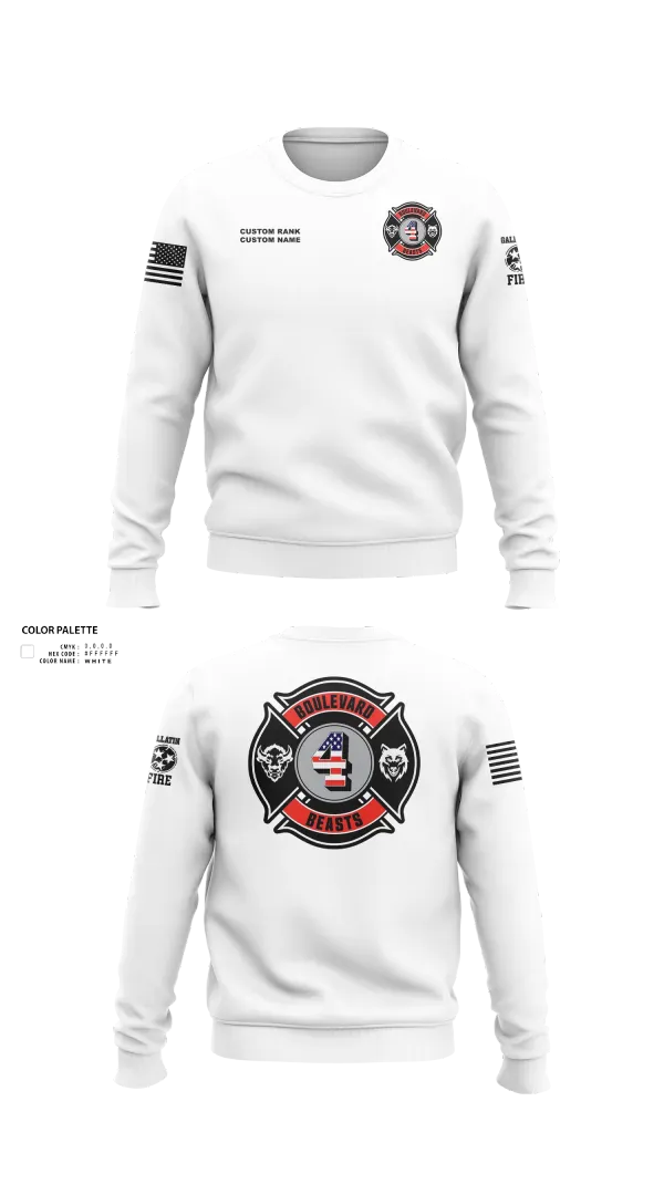 Crew Neck Sweatshirt, Gallatin Fire Department Station 4, Fire Department, Teamtime, Team time, sublimation, custom sports apparel, team uniforms, spirit wear, spiritwear, sports uniforms, custom shirts, team store, custom team store, fundraiser sports, apparel fundraiser