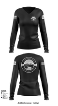 Las Vegas 60845219 Women's Long Sleeve V-neck Shirt - 15