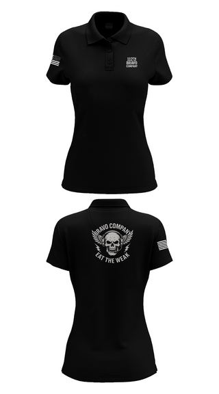 Womens Short Sleeve Performance Polo, 112th Signal Battalion B CO, , Teamtime, Team time, sublimation, custom sports apparel, team uniforms, spirit wear, spiritwear, sports uniforms, custom shirts, team store, custom team store, fundraiser sports, apparel fundraiser