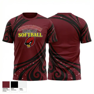Short Sleeve Performance Shirt, Lady Cardinals, Softball, Teamtime, Team time, sublimation, custom sports apparel, team uniforms, spirit wear, spiritwear, sports uniforms, custom shirts, team store, custom team store, fundraiser sports, apparel fundraiser