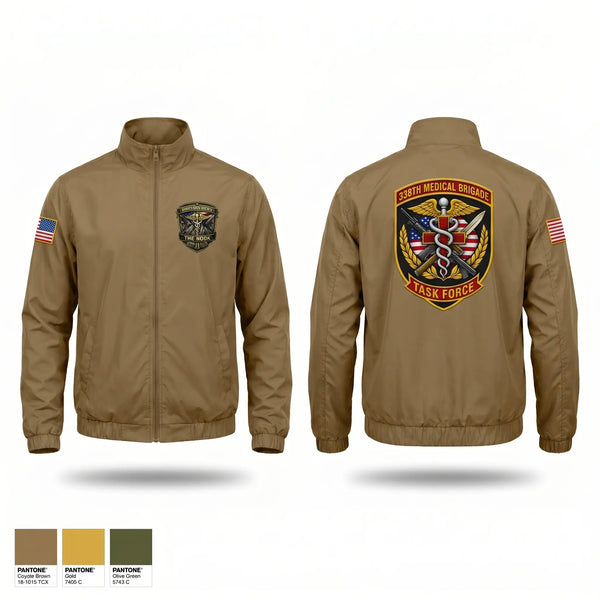 Windbreaker, 338th MED BDE, Army, Teamtime, Team time, sublimation, custom sports apparel, team uniforms, spirit wear, spiritwear, sports uniforms, custom shirts, team store, custom team store, fundraiser sports, apparel fundraiser