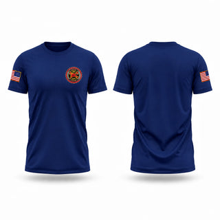Old School Cotton Feel Shirt, Klawock VFD, Fire Department, Teamtime, Team time, sublimation, custom sports apparel, team uniforms, spirit wear, spiritwear, sports uniforms, custom shirts, team store, custom team store, fundraiser sports, apparel fundraiser
