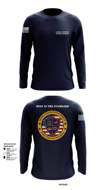 LaBelle Criminal Justice Academy 31997557 Long Sleeve Performance Shirt 101
