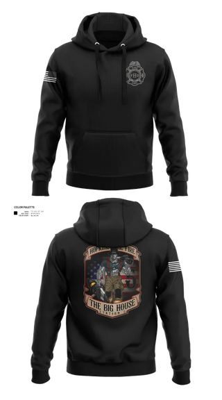 Hoodie, Hopkinsville Fire Department, Fire Department, Teamtime, Team time, sublimation, custom sports apparel, team uniforms, spirit wear, spiritwear, sports uniforms, custom shirts, team store, custom team store, fundraiser sports, apparel fundraiser