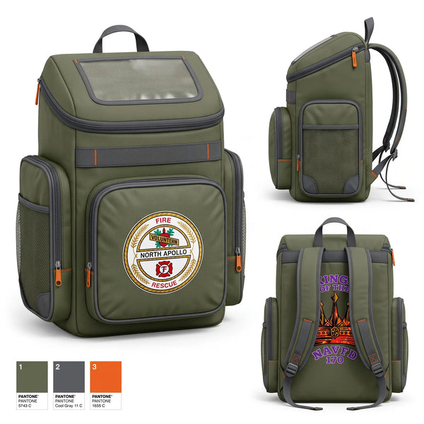 Gear Bag, North Apollo VFD, Fire Department, Teamtime, Team time, sublimation, custom sports apparel, team uniforms, spirit wear, spiritwear, sports uniforms, custom shirts, team store, custom team store, fundraiser sports, apparel fundraiser