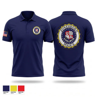 Short Sleeve Performance Polo, Jonesboro Police Department, Police, Teamtime, Team time, sublimation, custom sports apparel, team uniforms, spirit wear, spiritwear, sports uniforms, custom shirts, team store, custom team store, fundraiser sports, apparel fundraiser