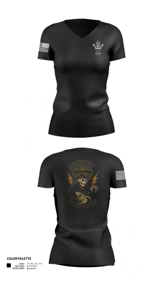 Womens Short Sleeve Vneck Shirt, 301, Army, Teamtime, Team time, sublimation, custom sports apparel, team uniforms, spirit wear, spiritwear, sports uniforms, custom shirts, team store, custom team store, fundraiser sports, apparel fundraiser