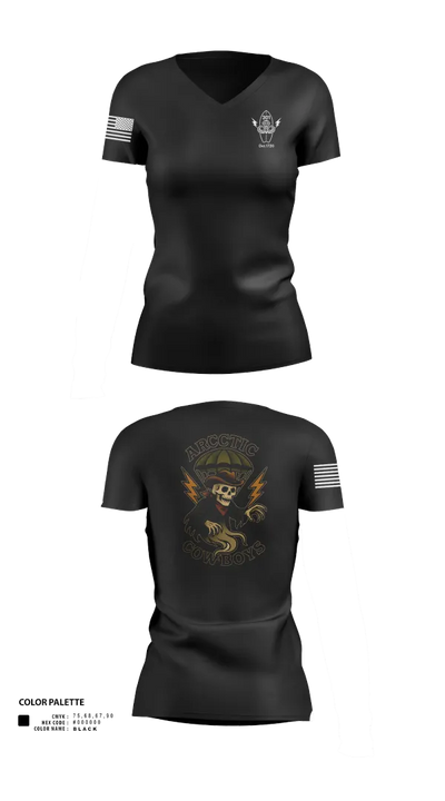 301 76362745 Women's Short Sleeve V-neck Shirt - 22