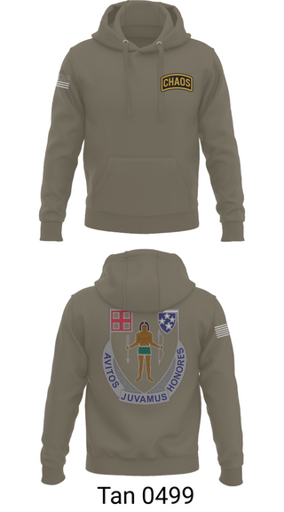 Hoodie, Chaos Company, 1-182 Infantry, , Teamtime, Team time, sublimation, custom sports apparel, team uniforms, spirit wear, spiritwear, sports uniforms, custom shirts, team store, custom team store, fundraiser sports, apparel fundraiser