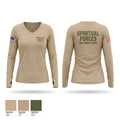 Spiritual Forces The Lords Army Women's Long Sleeve V-neck Shirt - 1