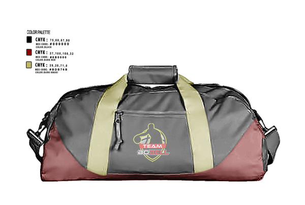 Duffle Bag, Team Bo Bell, Men's Basketball, Teamtime, Team time, sublimation, custom sports apparel, team uniforms, spirit wear, spiritwear, sports uniforms, custom shirts, team store, custom team store, fundraiser sports, apparel fundraiser