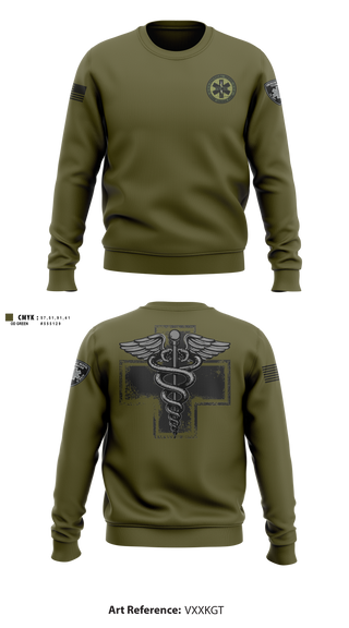 Crew Neck Sweatshirt, Tactical medic, EMS/EMT, Teamtime, Team time, sublimation, custom sports apparel, team uniforms, spirit wear, spiritwear, sports uniforms, custom shirts, team store, custom team store, fundraiser sports, apparel fundraiser