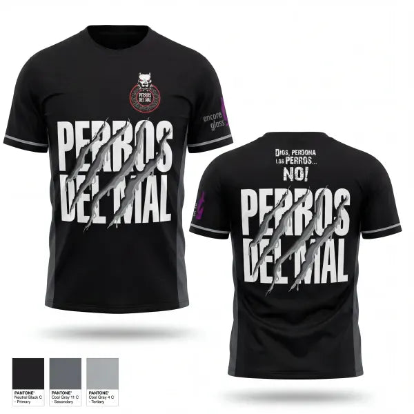 Old School Cotton Feel Shirt, PERROS DEL MAL FC, Men's Soccer, Teamtime, Team time, sublimation, custom sports apparel, team uniforms, spirit wear, spiritwear, sports uniforms, custom shirts, team store, custom team store, fundraiser sports, apparel fundraiser