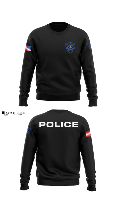 Colcord Police Dept 92733456 Crew Neck Sweatshirt - 100