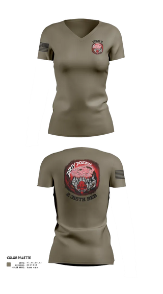 Womens Short Sleeve Vneck Shirt, Dirty Dozen, , Teamtime, Team time, sublimation, custom sports apparel, team uniforms, spirit wear, spiritwear, sports uniforms, custom shirts, team store, custom team store, fundraiser sports, apparel fundraiser