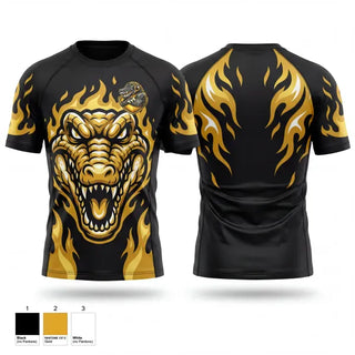 Short Sleeve Rash Guard Shirt, Gator Wrestling Club, Wrestling, Teamtime, Team time, sublimation, custom sports apparel, team uniforms, spirit wear, spiritwear, sports uniforms, custom shirts, team store, custom team store, fundraiser sports, apparel fundraiser