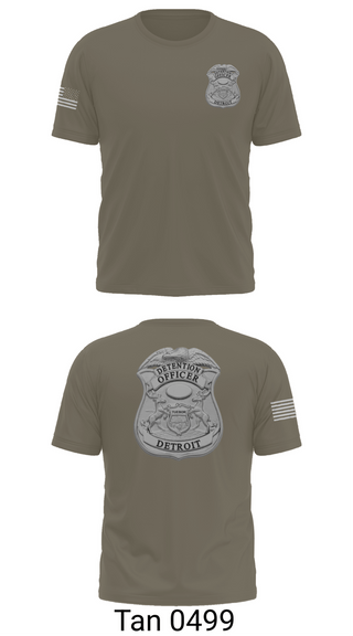 Old School Cotton Feel Shirt, Detroit Detention Center, Police, Teamtime, Team time, sublimation, custom sports apparel, team uniforms, spirit wear, spiritwear, sports uniforms, custom shirts, team store, custom team store, fundraiser sports, apparel fundraiser