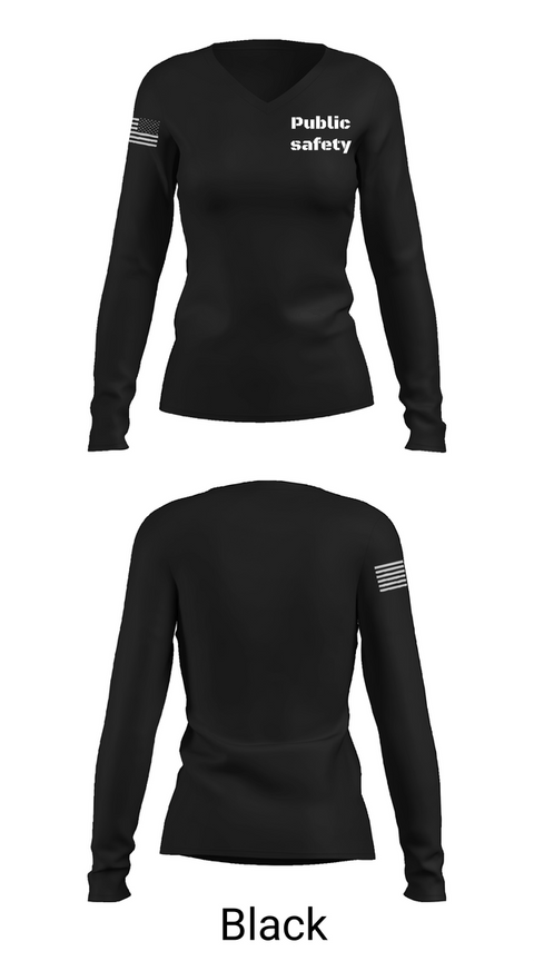 Womens Long Sleeve Vneck Shirt, Public safety, Police, Teamtime, Team time, sublimation, custom sports apparel, team uniforms, spirit wear, spiritwear, sports uniforms, custom shirts, team store, custom team store, fundraiser sports, apparel fundraiser