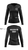 Vallejo PD SWAT Women's Long Sleeve V-neck Shirt - 3