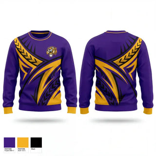 Crew Neck Sweatshirt, Dupree Tigers, Women's Volleyball, Teamtime, Team time, sublimation, custom sports apparel, team uniforms, spirit wear, spiritwear, sports uniforms, custom shirts, team store, custom team store, fundraiser sports, apparel fundraiser
