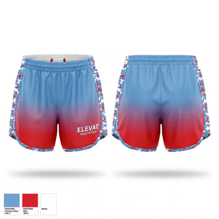 Womens Shorts, Elevate, Softball, Teamtime, Team time, sublimation, custom sports apparel, team uniforms, spirit wear, spiritwear, sports uniforms, custom shirts, team store, custom team store, fundraiser sports, apparel fundraiser