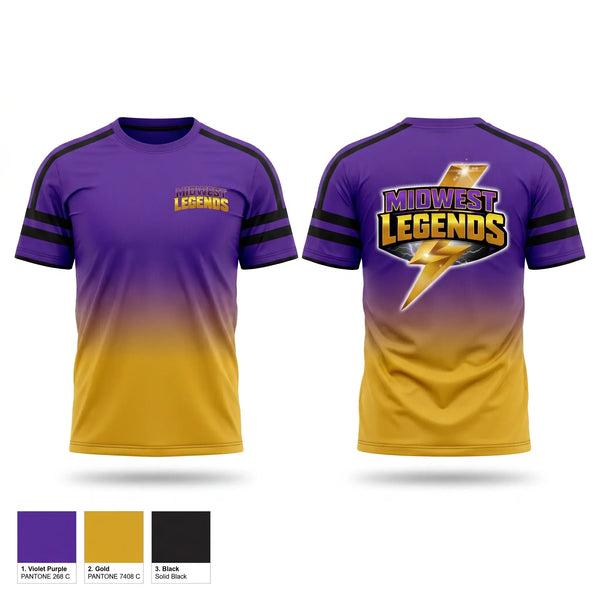 Soft Poly Tee Cotton Like Feel, Midwest Legends Cheer, Cheer, Teamtime, Team time, sublimation, custom sports apparel, team uniforms, spirit wear, spiritwear, sports uniforms, custom shirts, team store, custom team store, fundraiser sports, apparel fundraiser