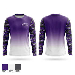 Long Sleeve Performance Shirt, Bethany Bronchos, Men's Basketball, Teamtime, Team time, sublimation, custom sports apparel, team uniforms, spirit wear, spiritwear, sports uniforms, custom shirts, team store, custom team store, fundraiser sports, apparel fundraiser