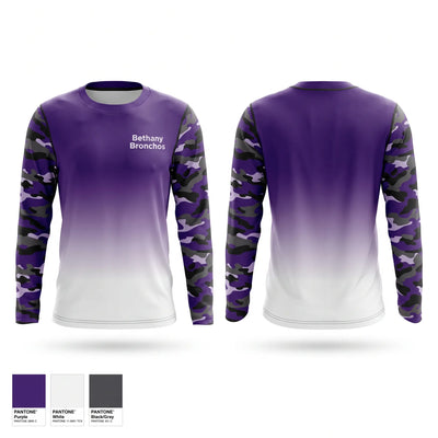 Bethany Bronchos Long Sleeve Performance Shirt 1