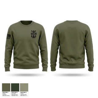 Crew Neck Sweatshirt, The GOAT Locker gear, Navy, Teamtime, Team time, sublimation, custom sports apparel, team uniforms, spirit wear, spiritwear, sports uniforms, custom shirts, team store, custom team store, fundraiser sports, apparel fundraiser
